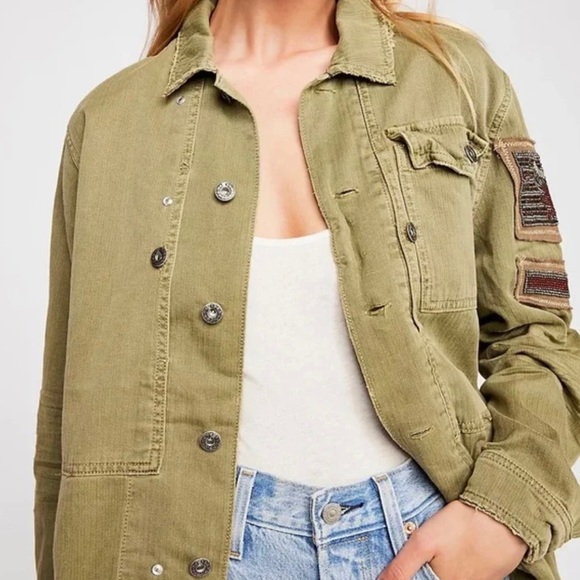 Free People Embellished Military Jacket - Picture 3 of 6